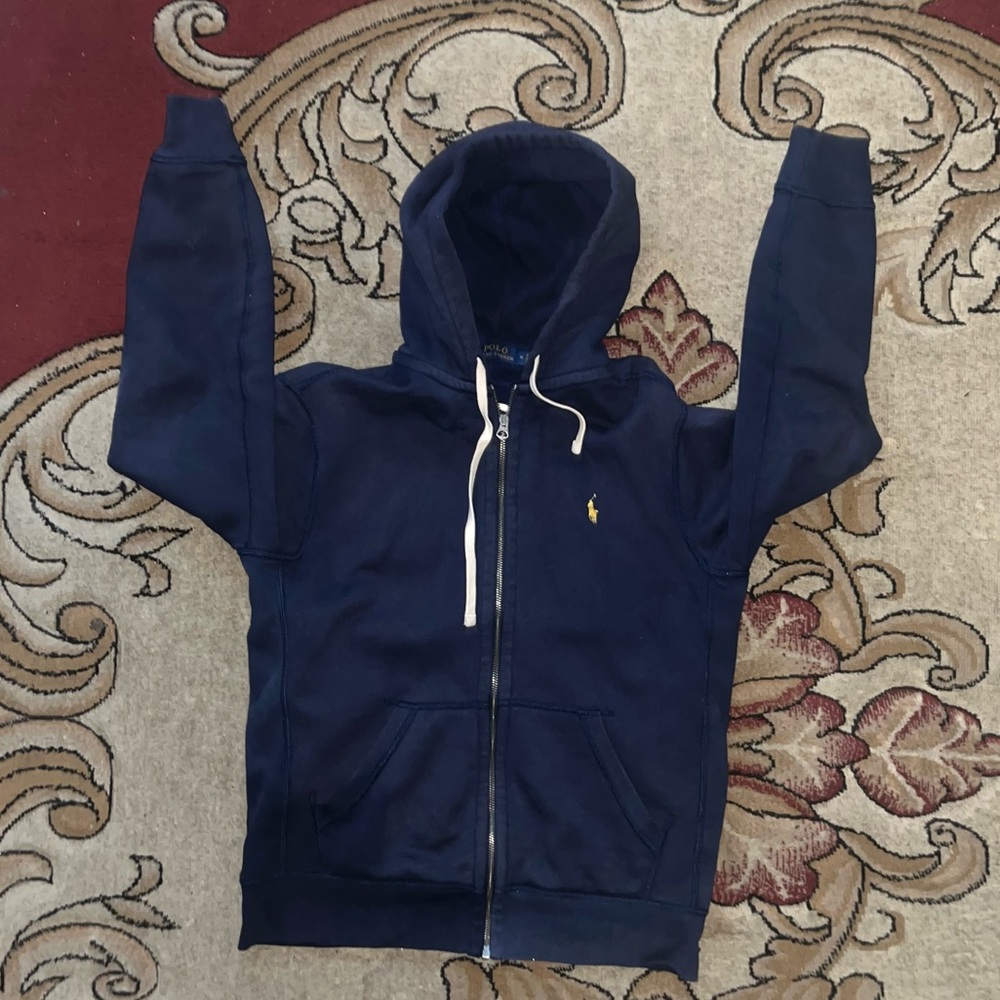 Polo by Ralph Lauren Navy Blue fleece hoodie